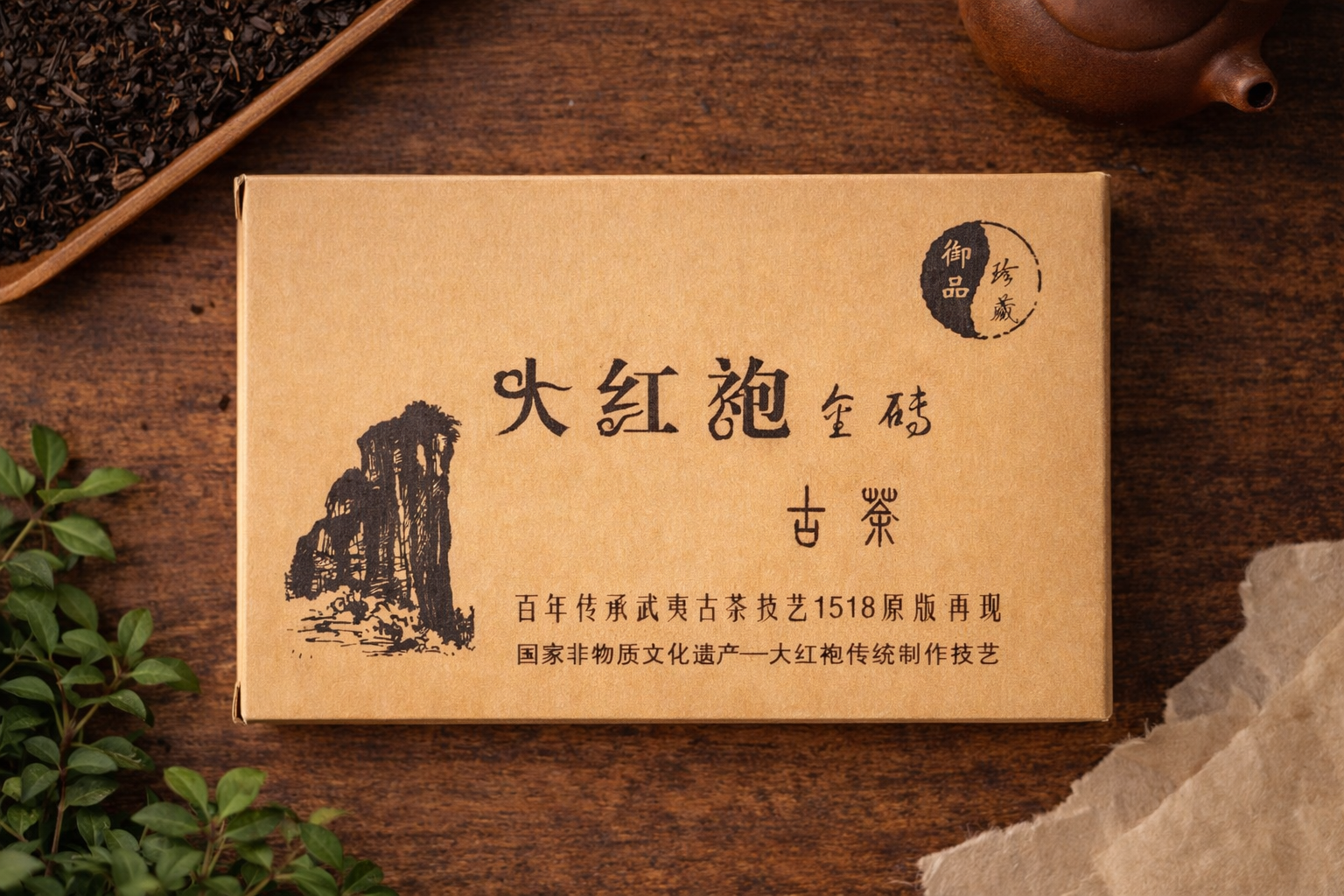 Da Hong Pao Classic Tea Brick 100g
