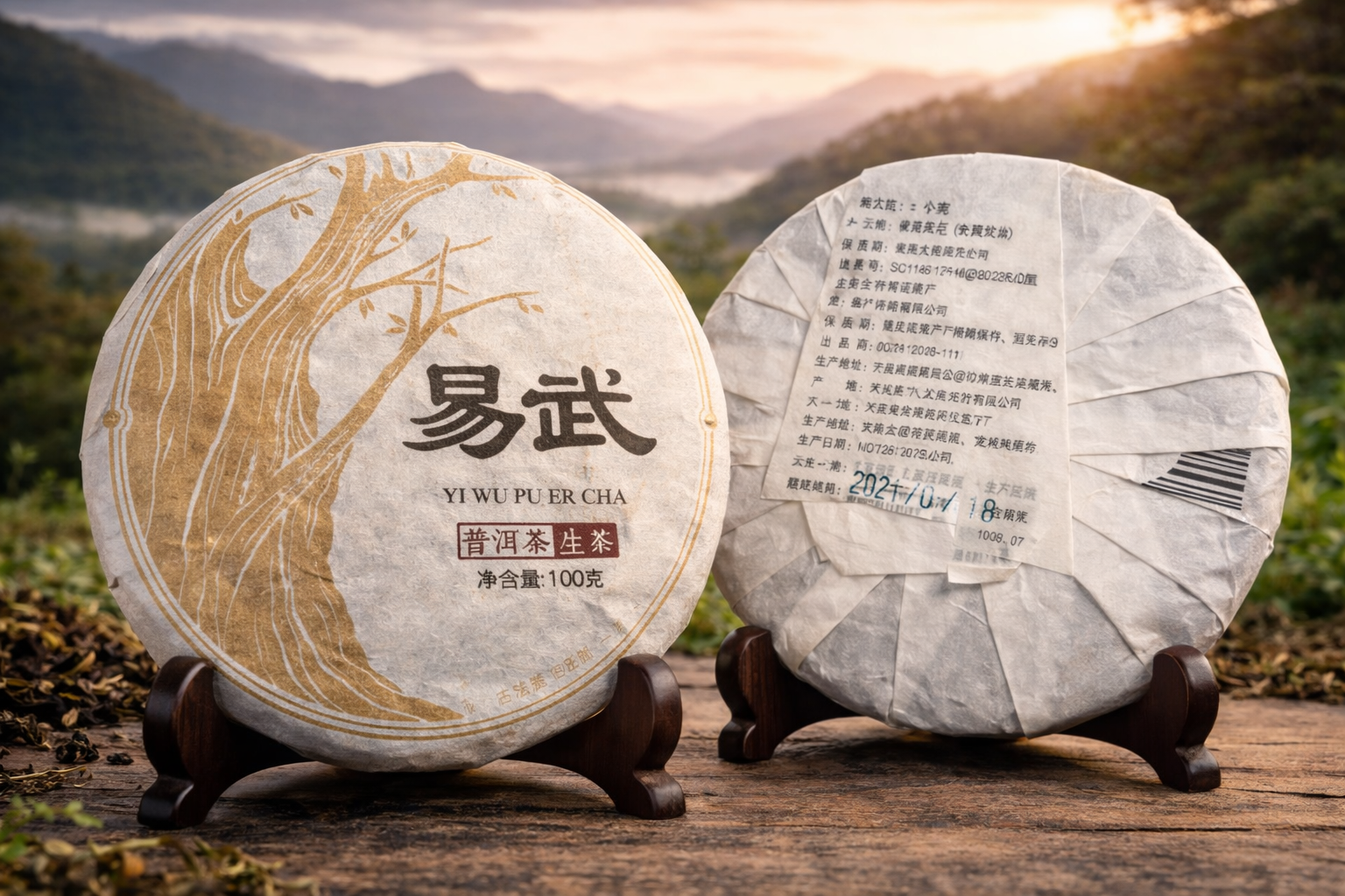 Yi Wu Sheng Pu-erh (Raw Pu-erh) 2021, 100g | Kunming Hechangxuan Tea Co., Ltd.