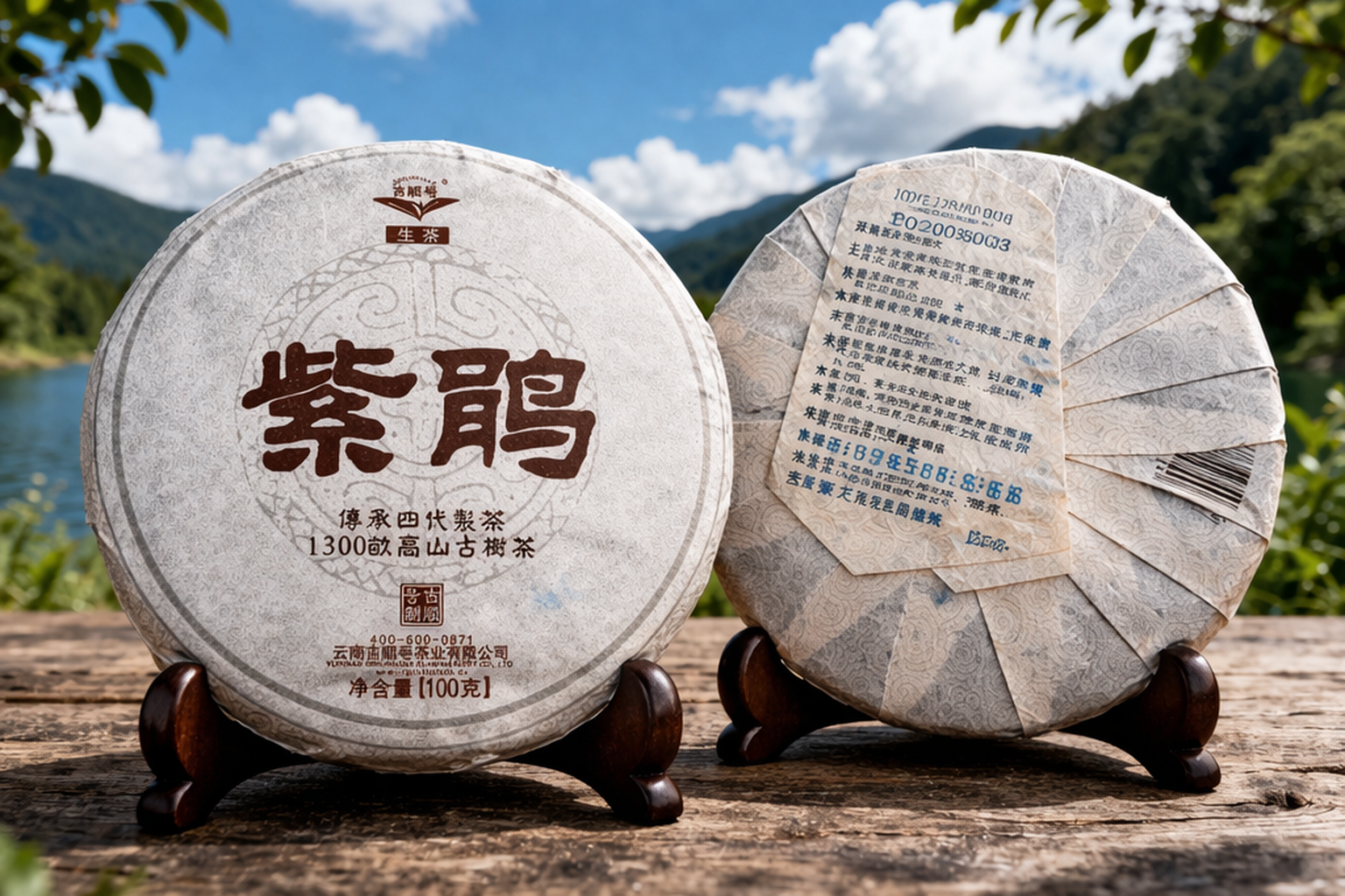 Zi Juan Purple Leaf Sheng Pu-erh (Raw Pu-erh) 2013, 100g | Jishunhao Tea Industry Co., Ltd.