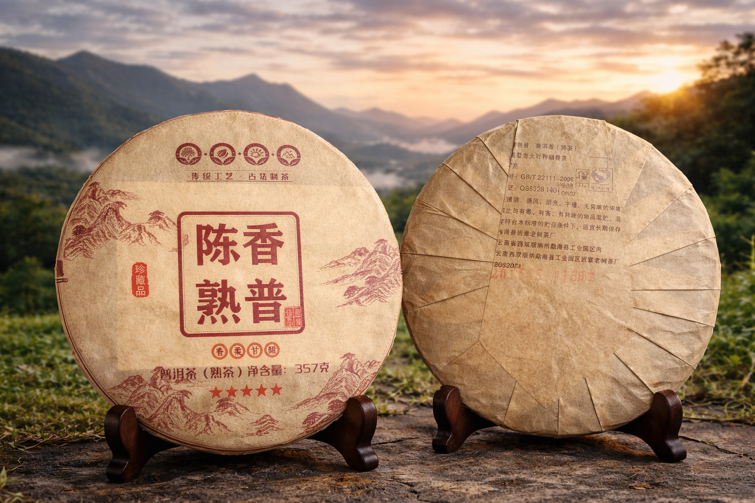 Chen Xiang Shu Pu-erh (Ripe Pu-erh) 2015, 357g | Menghai County Banzhang Old Tree Tea Factory