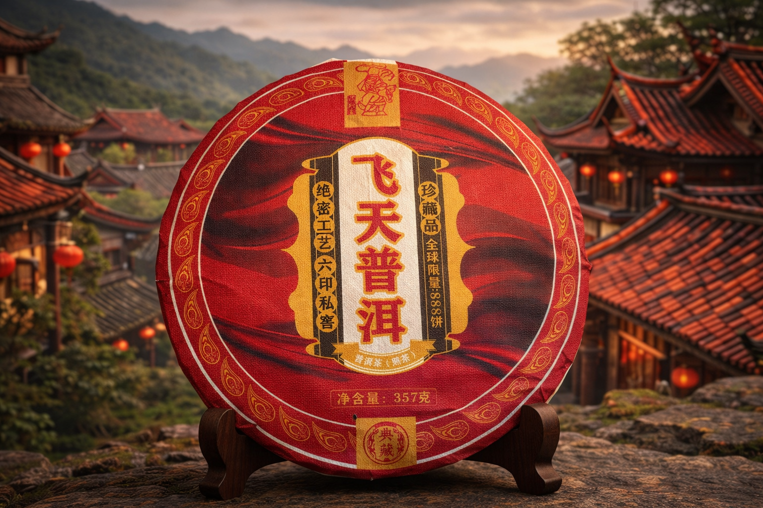 Feitian Dancer Shu Pu-erh (Ripe Pu-erh) 2017, 50g, Sold by Weight