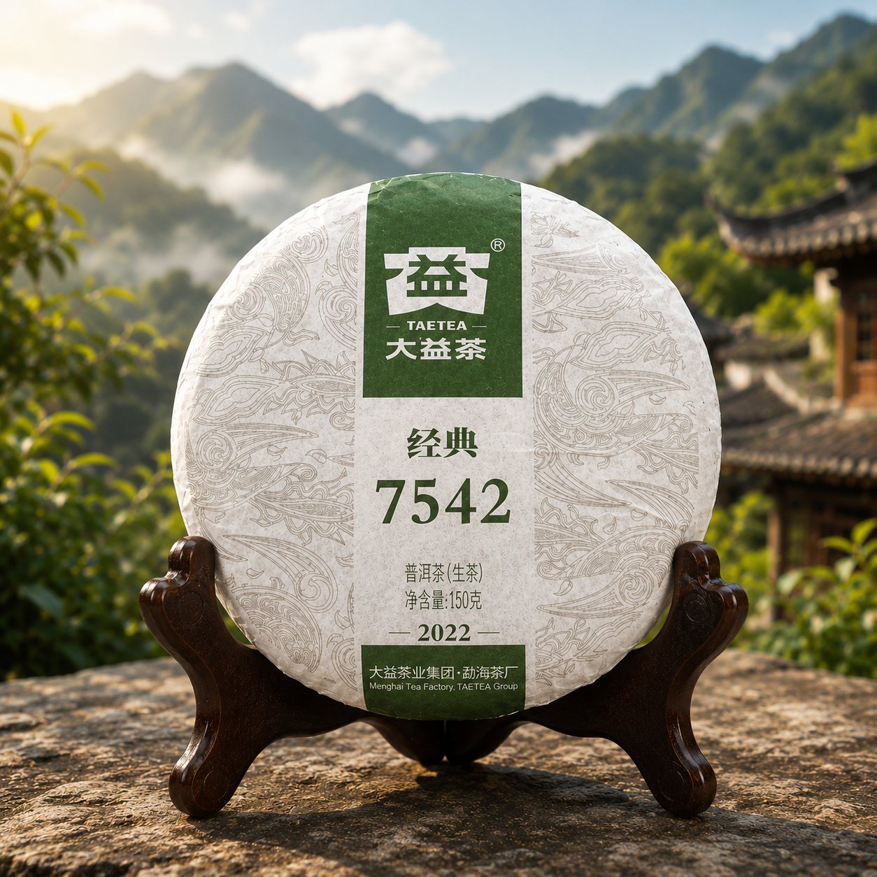 Jing Dian 7542 Sheng Pu-erh Tea 2022, 150g | Dayi (Menghai Tea Factory)