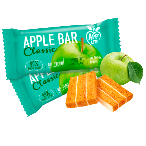 Ābolu batoniņš bez cukura 35 g (8 gab.)