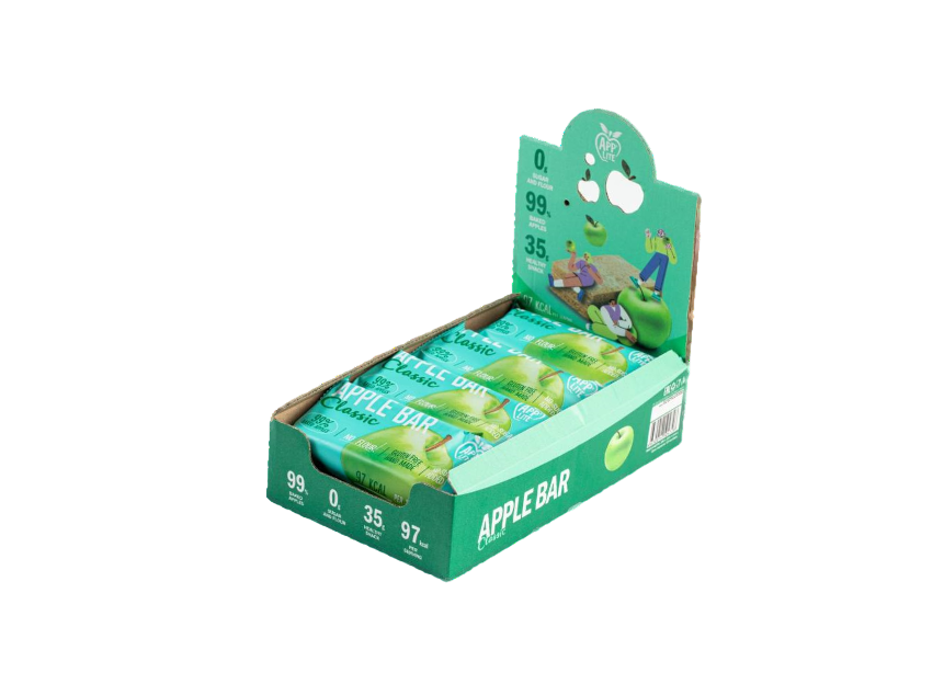 Ābolu batoniņš bez cukura 35 g (8 gab.)