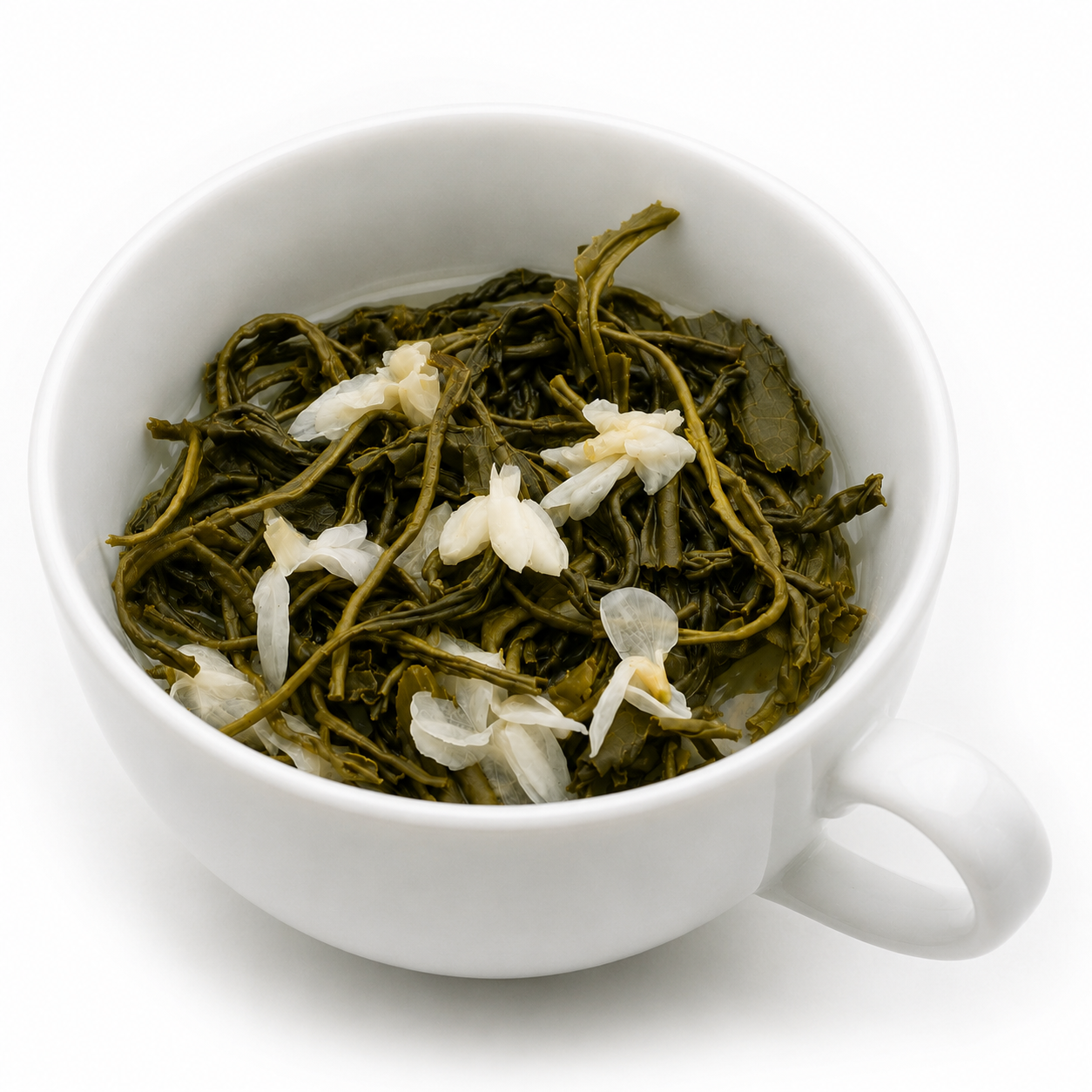 Bi Tan Piao Xue jasmine green tea from Bai Ying Shan Yunnan, Mao Feng with jasmine buds, 25g