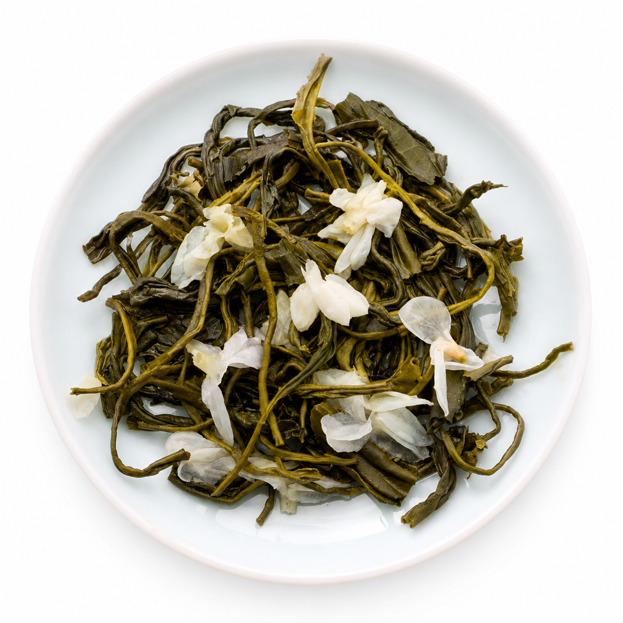 Bi Tan Piao Xue jasmine green tea from Bai Ying Shan Yunnan, Mao Feng with jasmine buds, 25g