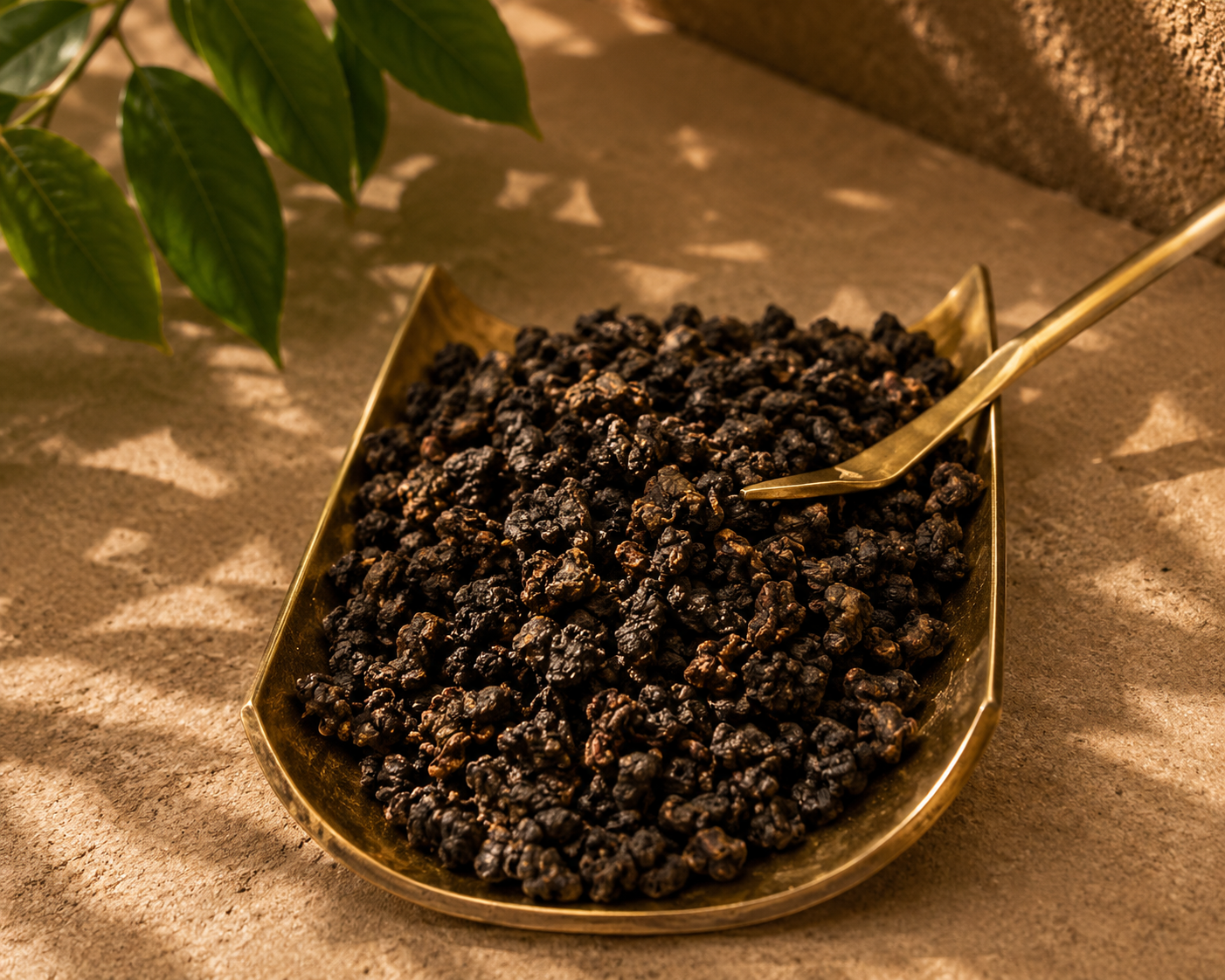 Golden GABA oolong tea from Tengchong Yunnan, loose leaf 50g
