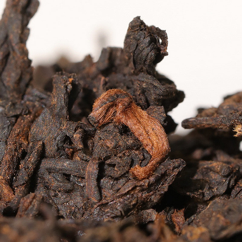Dry leaves of Jing Dian 7572 Shu Pu-erh by Dayi