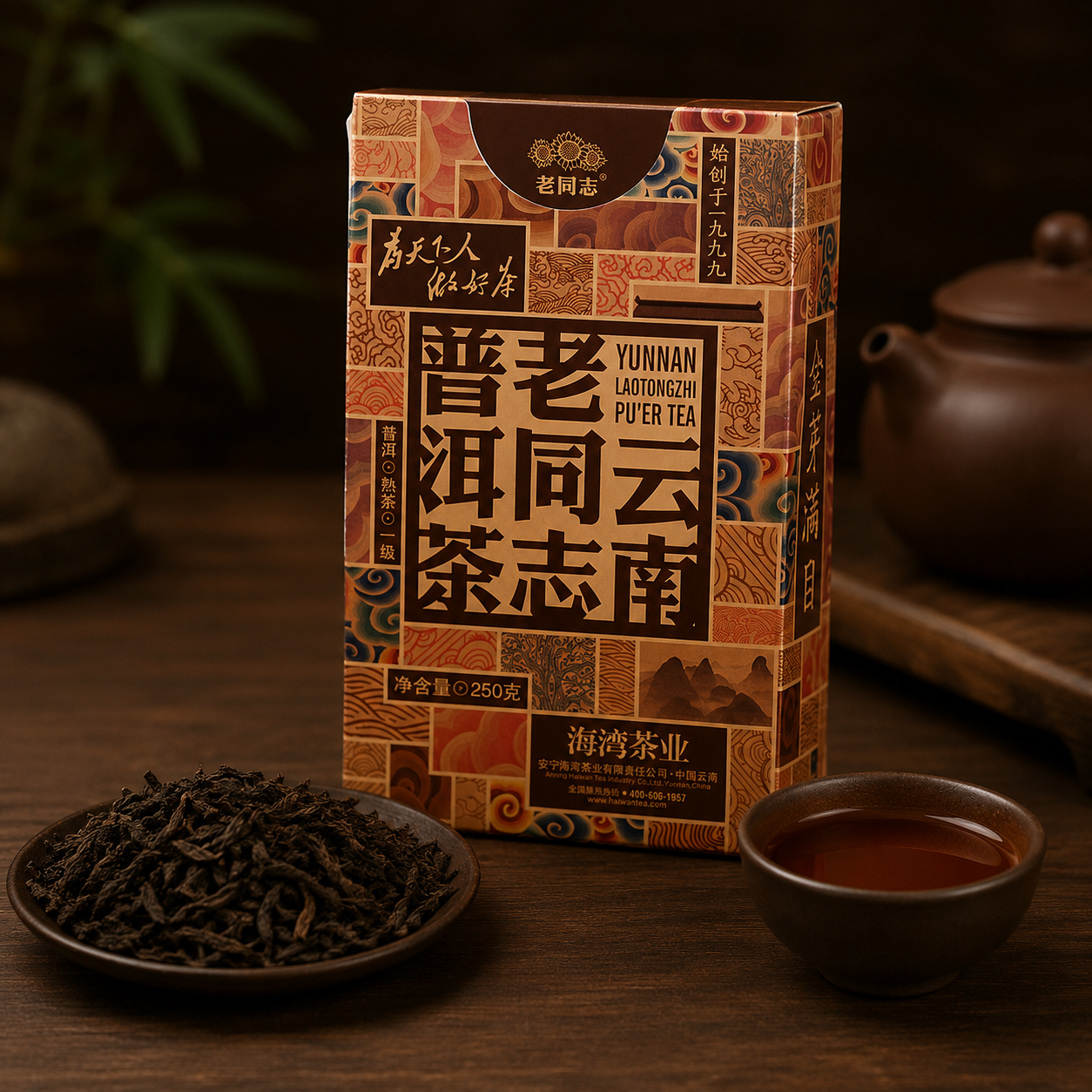 Lao Tong Zhi loose shu pu-erh 2023 pack, Haiwan, 250g