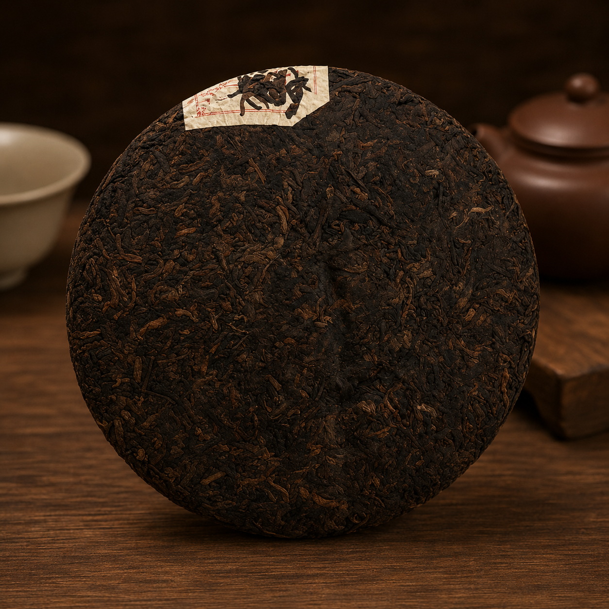 Limingxing Qi Zi Bing Shu Pu-erh tea cake 2012 from Menghai, 357g