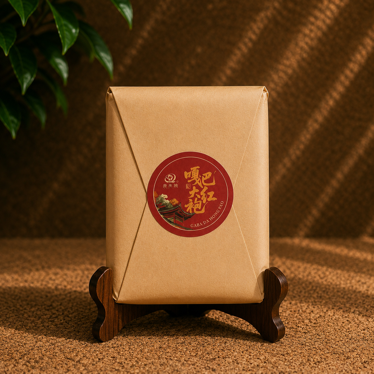 Wuyi Shan GABA Da Hong Pao 100g brick packaging, Fujian