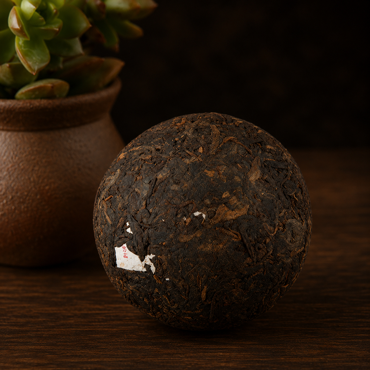 Xiaguan ripe pu-erh tuocha, bowl-shaped pressed shu, Dali Yunnan